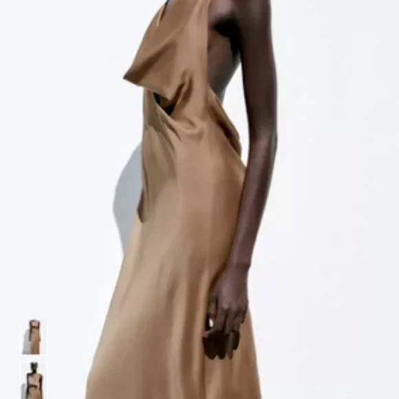 Halter Cowl-Back Dress - Picture 4 of 6